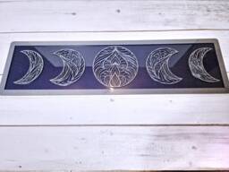 Moon Phase Wall Art, Geometric Moon Sign, Mandala Sign - thumbnail 1