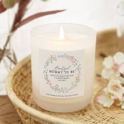 Mummy To Be Gift Scented Soy Candle - Wildflower Label, Personalised - thumbnail 1