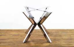"Stainless Steel Round Dining Table Base, 28"" H X 35" - thumbnail 1