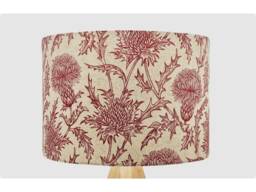 Scottish White Red Lampshade, Table Floor Lamp/Ceiling Pendant Small Medium Large 15cm 20cm 25cm 30cm 35cm 40cm UK Fabric Drum Light Shade