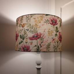 Floral Poppy Lampshade - Meadow Drum Lamp Shade - thumbnail 2