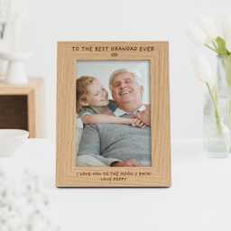 Best Daddy Ever Christmas Gift - For Dad Dada Engraved Custom Frame For 7x5 Or 6x4 Picture - thumbnail 3