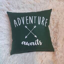 Adventure Awaits Throw Pillow Kids Room Decor, Travel Gift - thumbnail 1