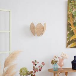 Flower Wall Lamp in Canework - thumbnail 3