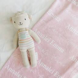 Personalized Name Blanket, Customizable Minky Unique For Newborns Baby & Kids, Nursery Decor, Popular Shower Gift, Nb07