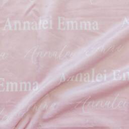 Personalized Name Blanket, Customizable Minky Unique For Newborns Baby & Kids, Nursery Decor, Popular Shower Gift, Nb07 - thumbnail 2