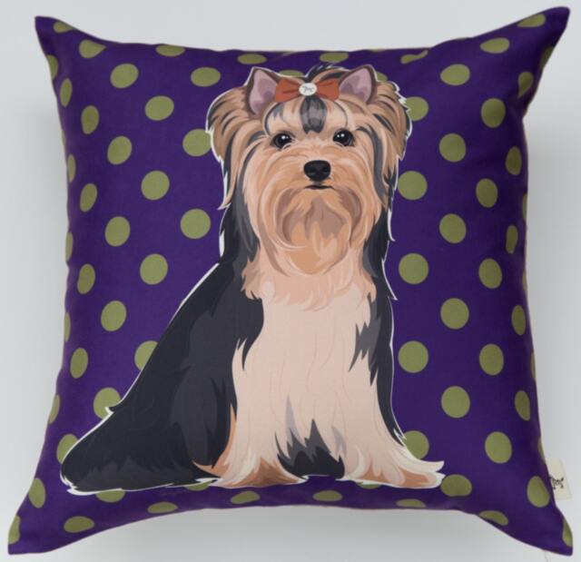 Yorkshire - Long Fur Pillow Cover - image 1
