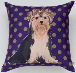 Yorkshire - Long Fur Pillow Cover - thumbnail 1