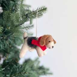Jack Russell Terrier Ornament, Christmas Decoration, Tree Hanging Decoration - thumbnail 1