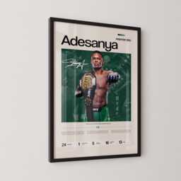Israel Adesanya Poster, Ufc Inspired Mma Wall Art, Fighter Legacy Print, Stylebender Combat Sports Gym Decor Gift - thumbnail 3