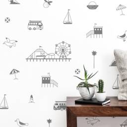 California Coast Wall Decals - Nursery Decals, Kids Room Decor, Art, Stickers, Beach Decor - thumbnail 4