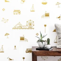 California Coast Wall Decals - Nursery Decals, Kids Room Decor, Art, Stickers, Beach Decor - thumbnail 3