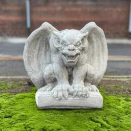 Large Gargoyle Statue Concrete Home Demon Sculpture Stone Guardian Decoration Outdoor Decor Lawn Oranament Lover Gift - thumbnail 2
