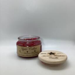 Apple Cellar Highly Scented Candle/Apothecary Jar 10 Oz/Paraffin Wax/Farmhouse Candle/Hand Poured Candle/Country-Primitive Candle - thumbnail 2
