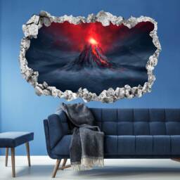 Volcano Eruption Wall Decal Sticker Mural Poster Print Art Home Bedroom Office Decor Kr24 - thumbnail 3