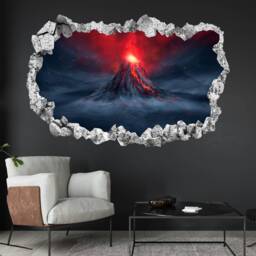 Volcano Eruption Wall Decal Sticker Mural Poster Print Art Home Bedroom Office Decor Kr24 - thumbnail 2