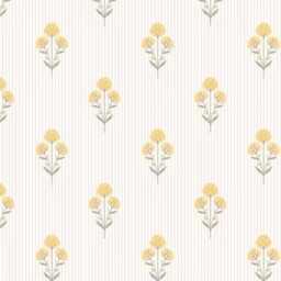 Floral Crib Sheet Buttercup Yellow Rose Cotton Fitted Bedding Block Flowers - thumbnail 2