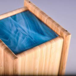 stained Glass Accent Lamp, Night Light, Table Wall Art - thumbnail 3
