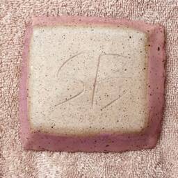 Speckled Cherry Blossom Hand Made Pottery Soap Dish - thumbnail 4