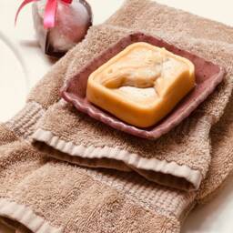 Speckled Cherry Blossom Hand Made Pottery Soap Dish - thumbnail 3