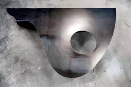 Metal Console Table . Heavy-Duty, Minimal Industrial Design Furniture - thumbnail 1
