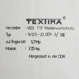 "Pillow Case With G.d.r. Print ""Kombinat Veb Textima Karl-Marx-stadt" - thumbnail 3