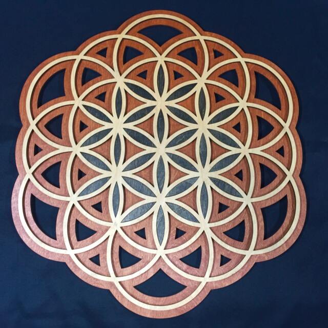 Flower Of Life, Seed Wall Art, Laser Cut, Sacred Geometry - image 1