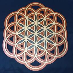 Flower Of Life, Seed Wall Art, Laser Cut, Sacred Geometry - thumbnail 1