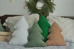 Christmas Tree - Holiday Decor - Soft Winter Pillows Throw Pillow Gift Plush Xmas