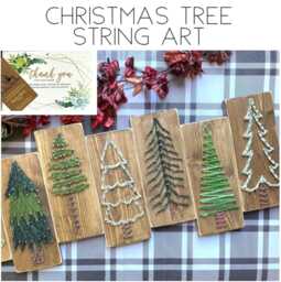 Made To Order Christmas Wall Decor. Tree Wooden String Art. Unique 3.5x8.5 Sign. Perfect Holiday Home