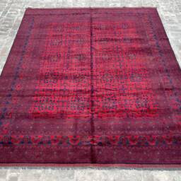 Large Bokhara Afghan Rug, Custom Size, Top Quality Tribal Bukhara Rug, Office Rug, Turkmen Hand Knotted 100% Wool Khamyab Living Room Rug - thumbnail 2