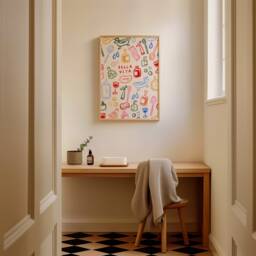 Bella Vita Print, Print Wall Art, Bathroom Home Decor, Italian Inspo, Unframed - thumbnail 2