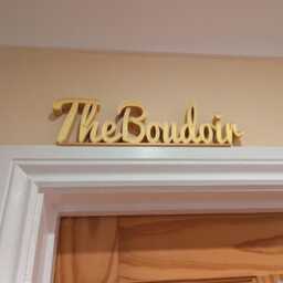 The Boudoir Door Sign, Topper, Custom Bedroom Wall Above Quirky Fun Bedroom, Home Decor - thumbnail 2