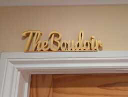 The Boudoir Door Sign, Topper, Custom Bedroom Wall Above Quirky Fun Bedroom, Home Decor