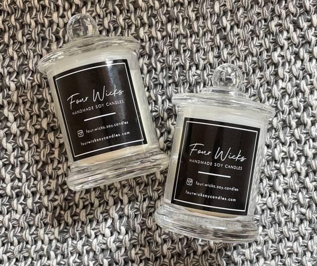 Four Wicks Handmade Soy Candle - Party Favors - image 1