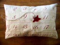 Advent Calendar Christmas Pillow - thumbnail 1