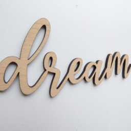 Dream Big Little One - Wooden Nursery Playroom Decor Children's Bedroom Wall Art Boho Scandi Accessory Clouds Dreams - thumbnail 3