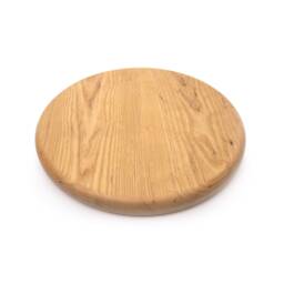 Solid Oak Stool Top - Round Wooden Seat - thumbnail 2
