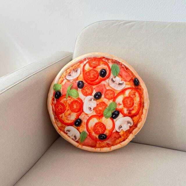 Giant Pizza Pillow Realistic Food Cushion, Lover Gift - image 1