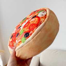 Giant Pizza Pillow Realistic Food Cushion, Lover Gift - thumbnail 3