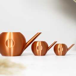Watering Can For Indoor Houseplants - Copper + 11 More Colour Options 3D Printed in Biodegradable Pla Modern Plant Lovers Gift - thumbnail 2