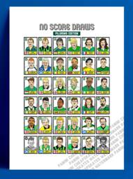 Plymouth Argyle - No Score Draws Pilgrims Edition A3 Print Of 36 Hand-Drawn Panini-style Pafc Icons Wonky Cheapskate Football Art - thumbnail 1
