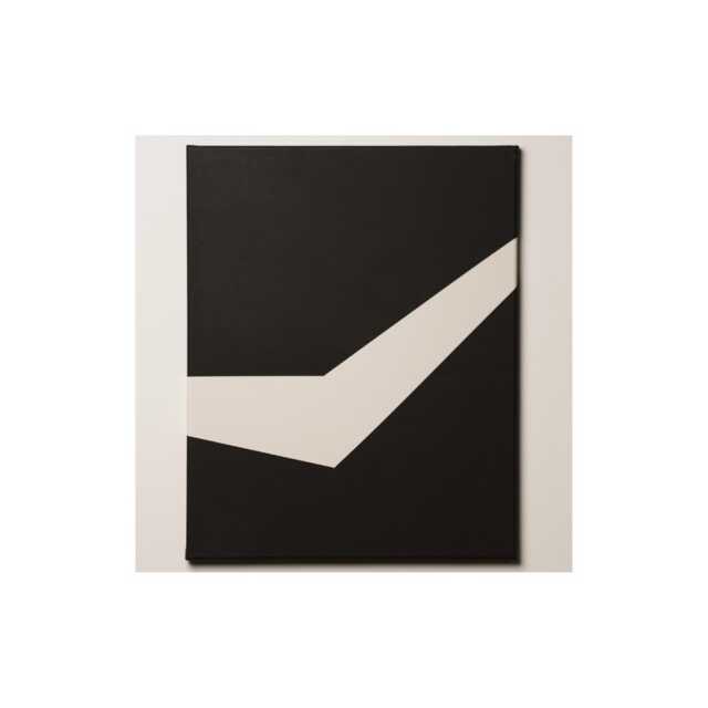 Original Modern Minimalist Painting On Canvas Art Wall Geometric Black & White Decor