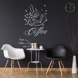 Coffee Cup Wall Stencil Reusable Cafe Decor Template - thumbnail 2