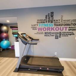 Home Gym Wall Decal Workout Collage Inspirational Motivational Space Vinyl Fitness Health And - thumbnail 1