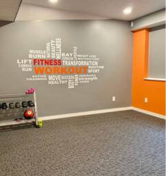 Home Gym Wall Decal Workout Collage Inspirational Motivational Space Vinyl Fitness Health And - thumbnail 3