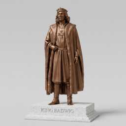 King Eadwig Statue - House Of Wessex 25cm Bronze Effect Plastic Figure - thumbnail 1