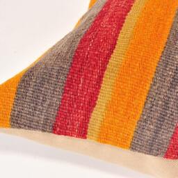 Handwoven Wool Kilim Pillow Cover - thumbnail 4