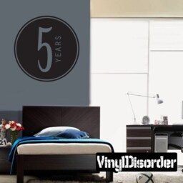 5 Years Old Circle - Vinyl Wall Decal Quotes Sticker Ce0315Yrsviiiet - thumbnail 1