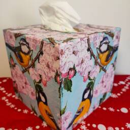 Tissue Box Cover, Napkins Box, Tissue Storage, Wooden Holder, Napkins Holder, Tissue Dispenser, Napkins Dispenser, Decoupage, Home Decor - thumbnail 3